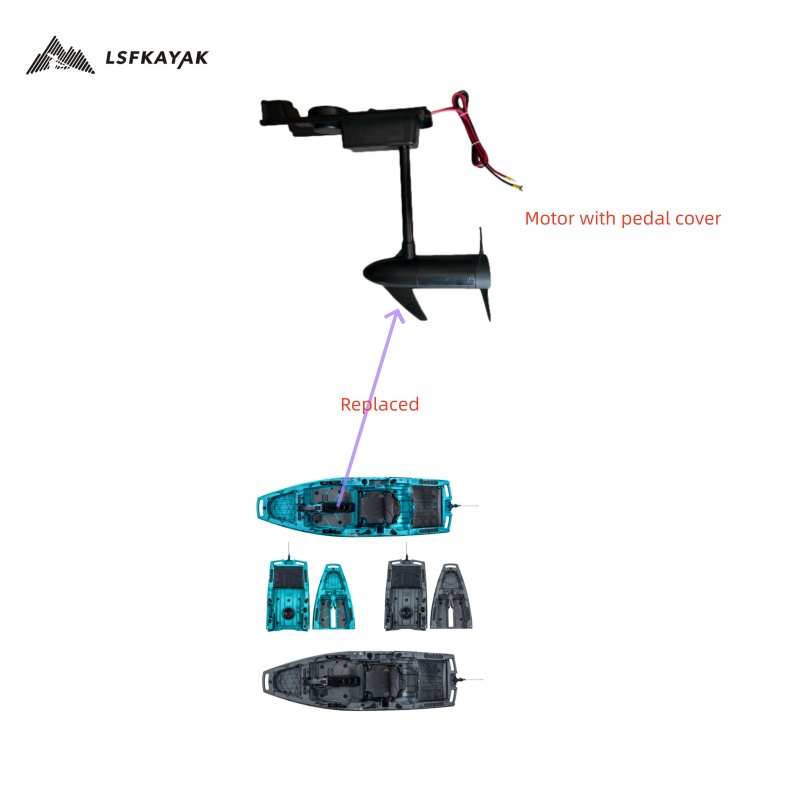 A conveniente capa de pedal e  - Fishing Kayak Cart avaliação e preço