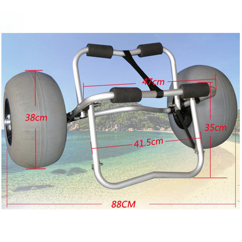 Carrinho inflável para barco d - Fishing Kayak Cart avaliação e preço