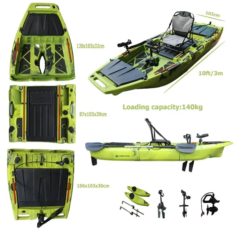 Caiaque Modular de 10 pés com  - Fishing Kayak Pedal Drive avaliação e preço