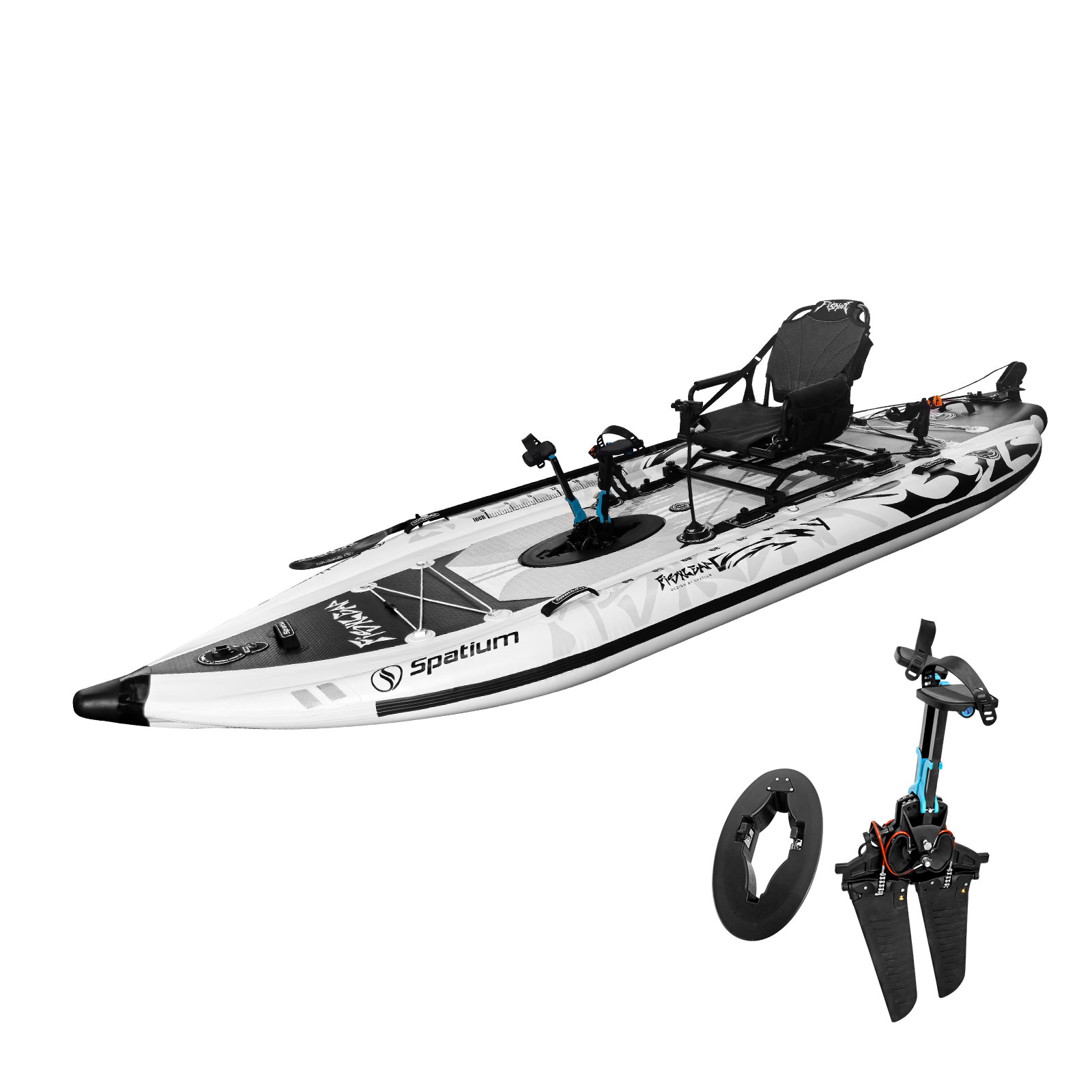 Caiaque Inflável Spatium de 11 - Fishing Kayak Seat avaliação e preço